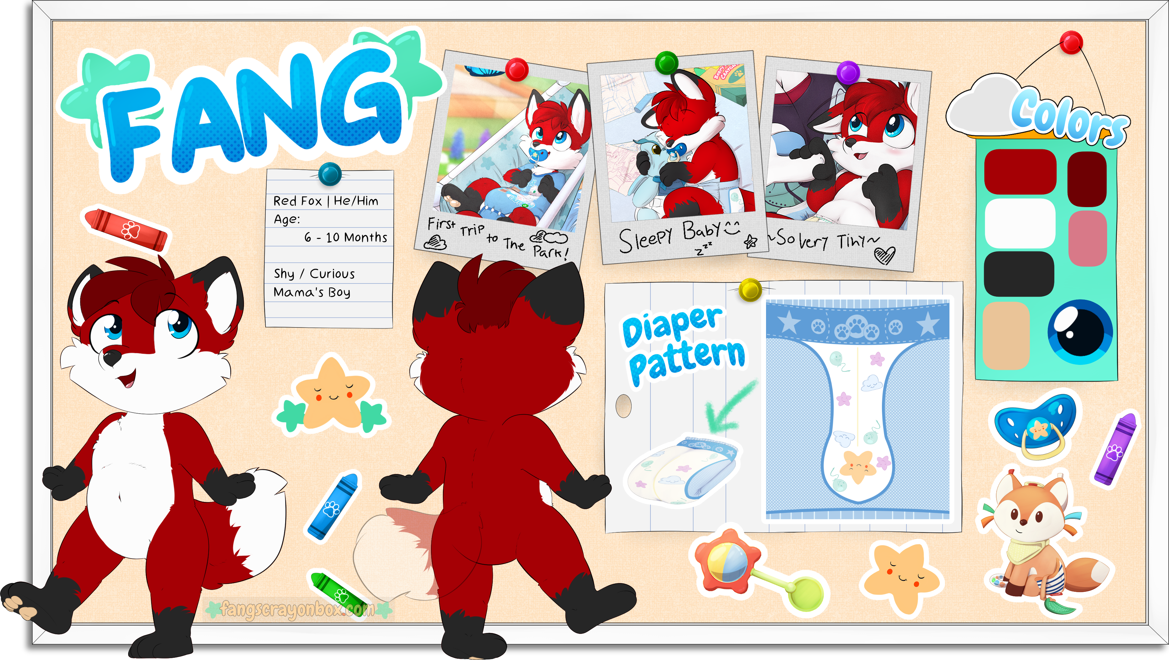 Fangs Crayon Box - Fangs Ref (Baby)